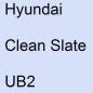 Preview: Hyundai, Clean Slate, UB2.